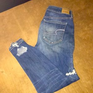 American Eagle Destructed Skinny Jeans